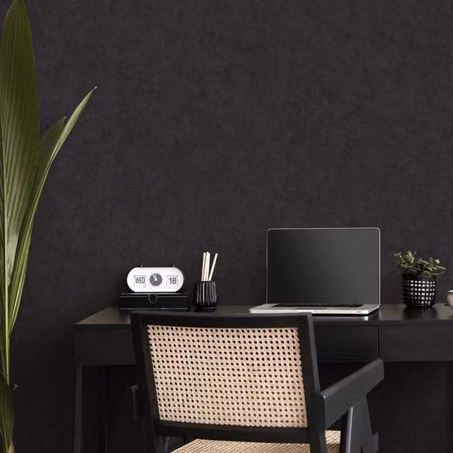 Erismann Dynamic Flow Abstract Black Pre-pasted Vinyl and Textile Wallpaper Roll