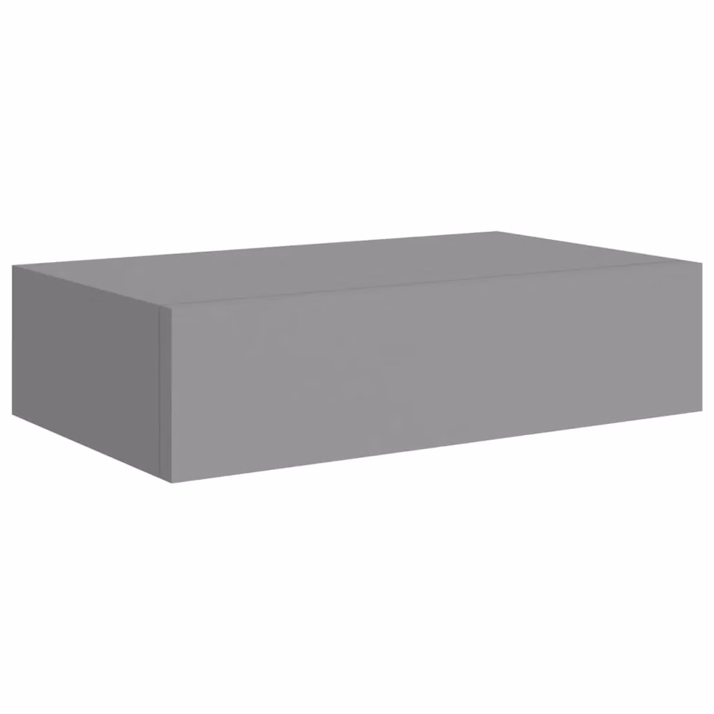 Berkfield Home Wall-mounted Drawer Shelves, 2 Pack, Grey, W/D/H: 40 x 23.5 x 10 cm – 3