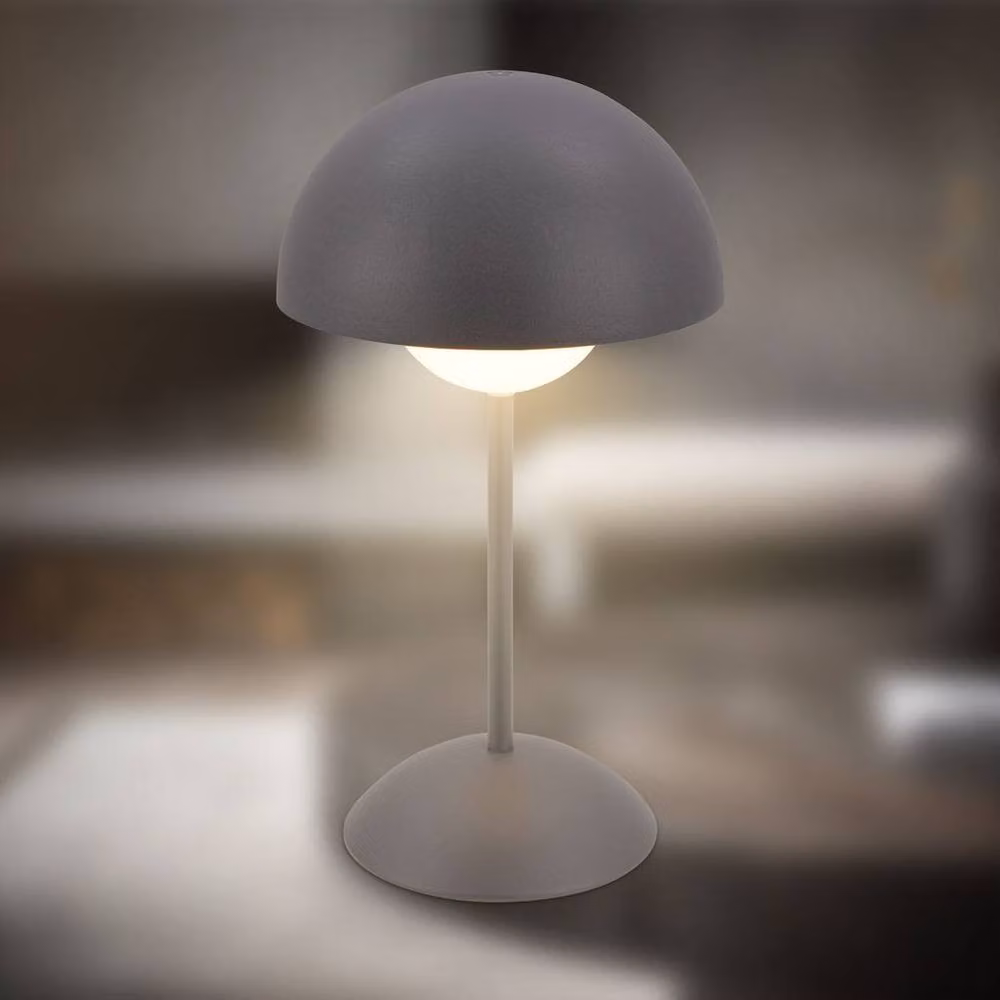 Briloner Anthracite Rechargeable LED Table Lamp, Dimmable Touch Control, IP44 Waterproof, W/D/H: 16 x 16 x 29 cm – 3