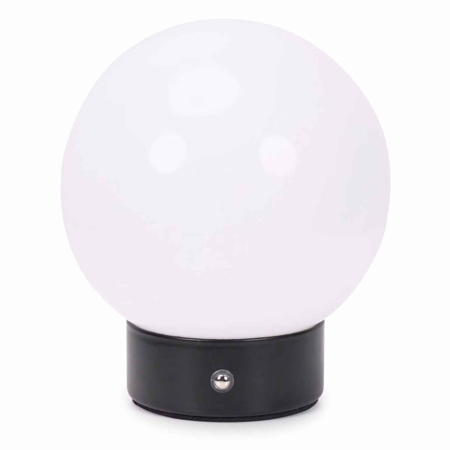 ValueLights Atlas Rechargeable LED Portable Dimmable Touch Table Lamp with White Glass Sphere Shade – 2