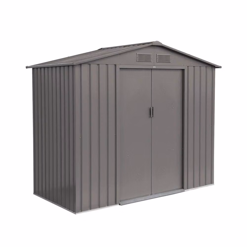 Sweekeek Garden Shelter in Taupe with Anchor Kit and Galvanised Steel Construction – 2