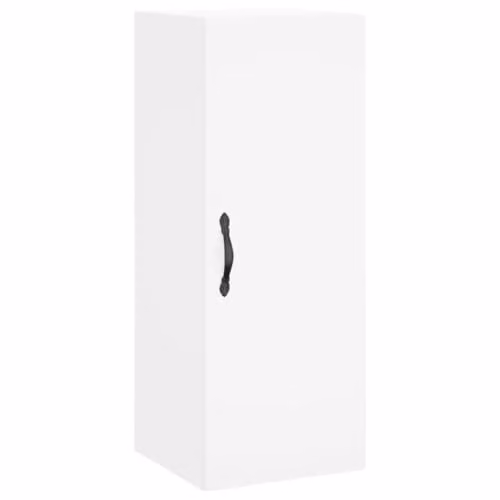 vidaXL Wall Mounted Cabinet in White with Hinged Doors and Internal Shelves, W/D/H: 34.5 x 34.0 x 90.0 cm