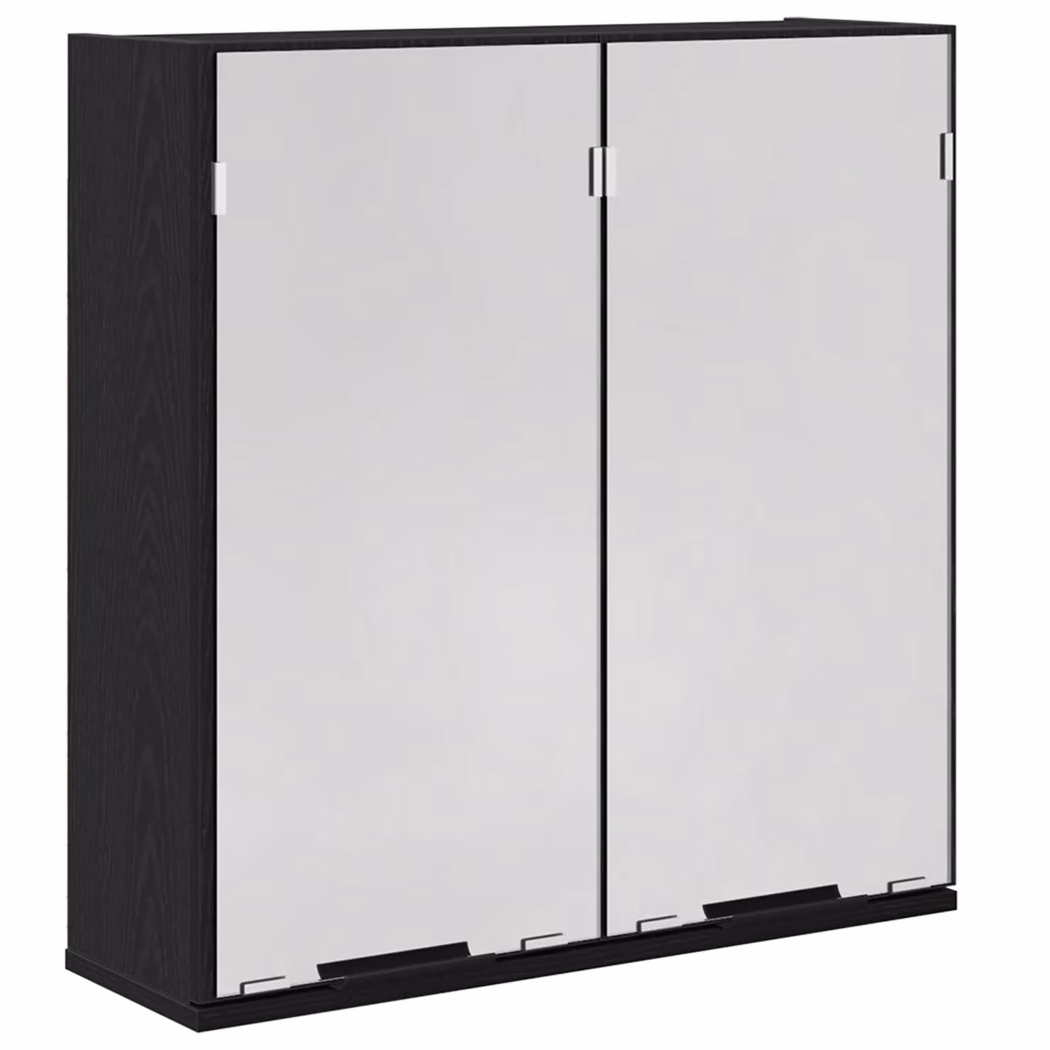 Berkfield Home Black Oak Bathroom Mirror Cabinet, W/D/H: 64 x 20 x 66.5 cm – 2