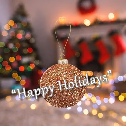 VFM e-Store Round Glass Christmas Hanging Bauble Decoration in Copper, Bronze and Gold – 3