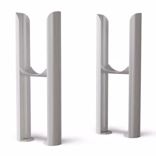 UK Radiators Steel Freestanding 2 Column Radiator Feet in Matt White or Anthracite – 1