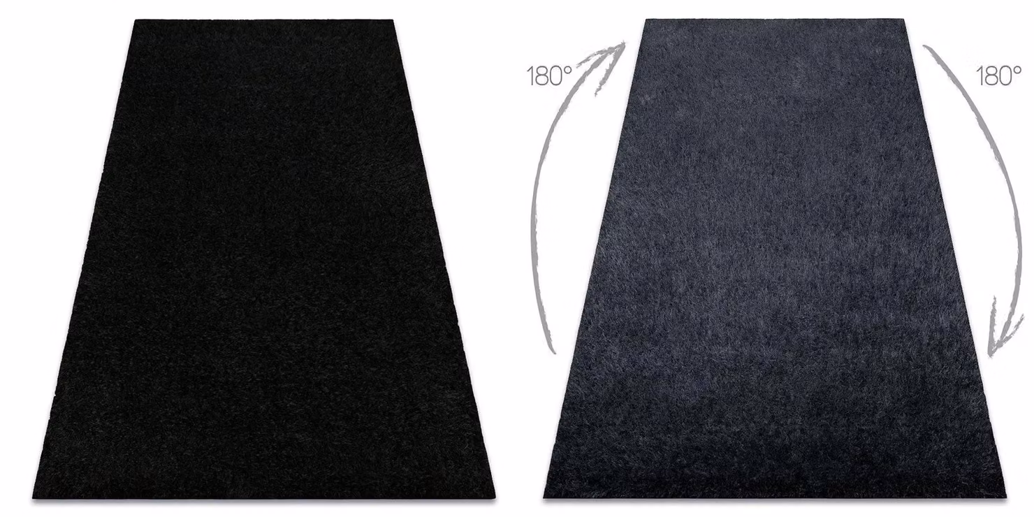 RugsX Buenos Modern Black Rectangular Polyester Rug, W: 290 cm, D: 200 cm – 2