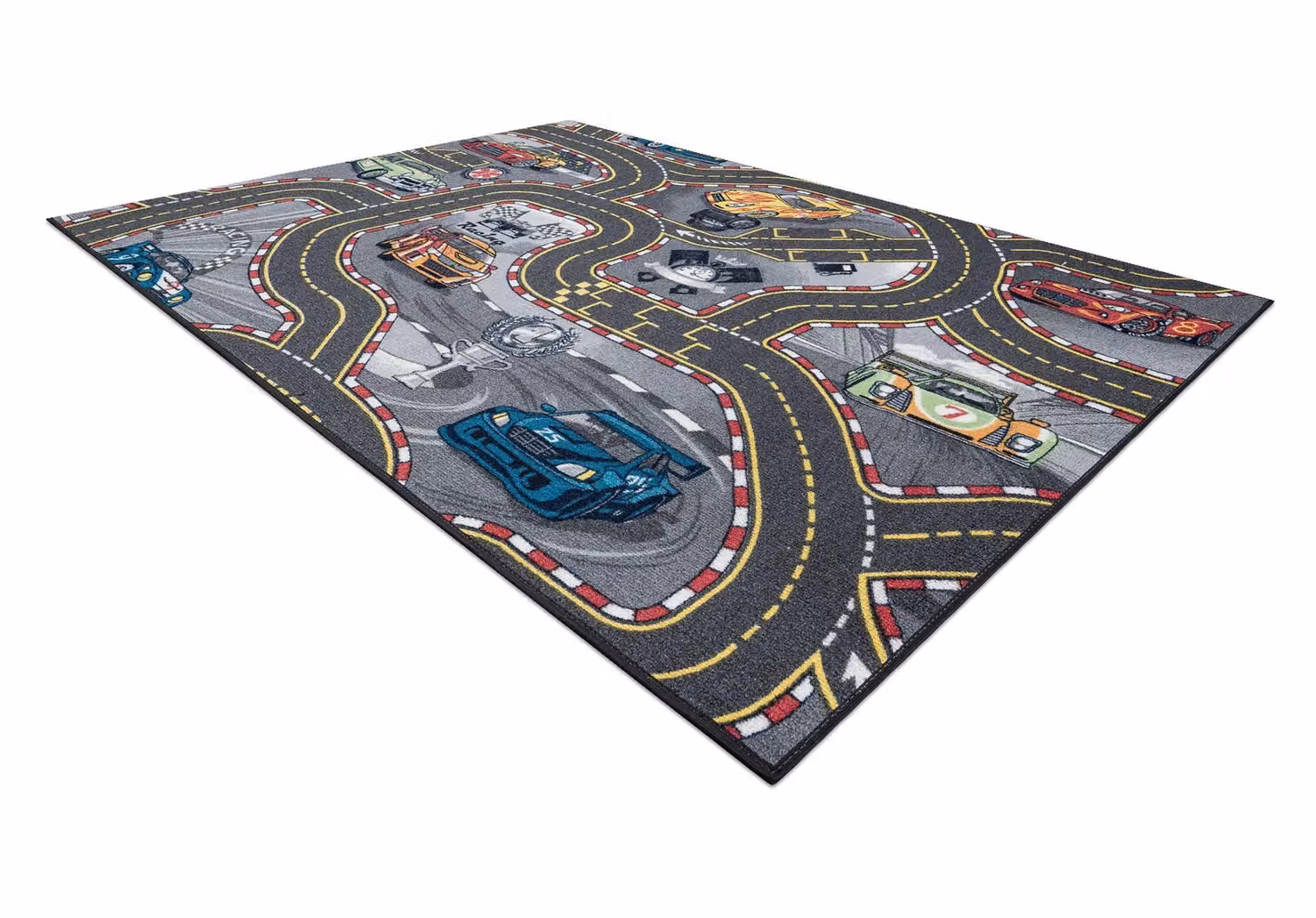 RugsX Rebel Roads Grey Rectangular Rug W: 140 cm, L: 200 cm – 2
