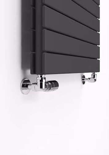 Terma Steel Wall Mounted Radiator in Anthracite Grey, H: 60 cm, W: 81 cm – 5