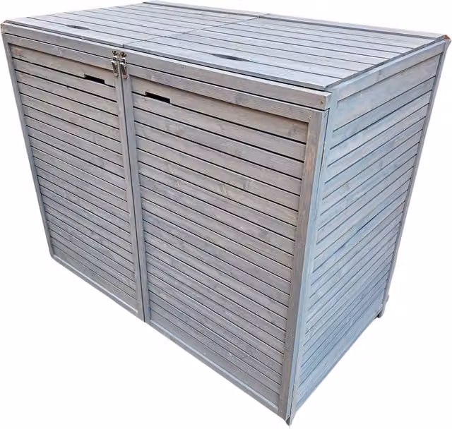 Samuel Alexander Modern Grey Wooden Bin Store Unit