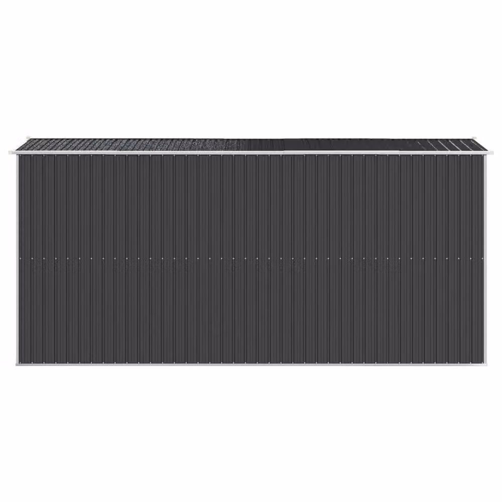 Berkfield Home Anthracite Galvanised Steel Garden Shed with Sliding Gable Doors W/D/H: 192 x 440 x 223 cm – 4