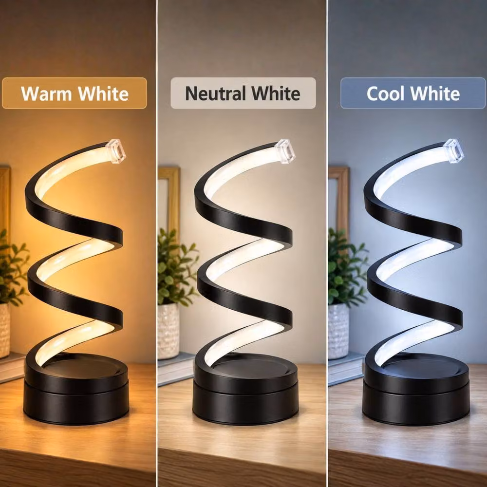 Marco Paul Spiral Dimmable LED Table Lamp in Black – 2