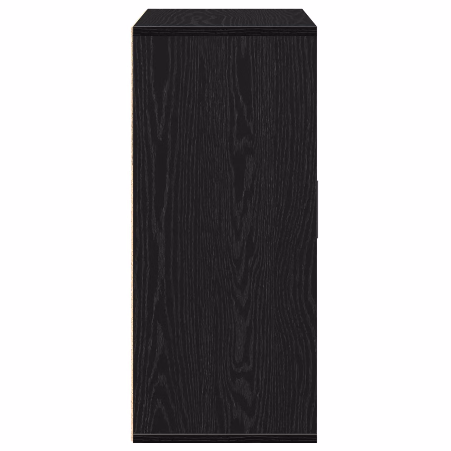 Berkfield Home Black Oak Sideboard with Drawer and Shelf, W/D/H: 60 x 31 x 70 cm – 3
