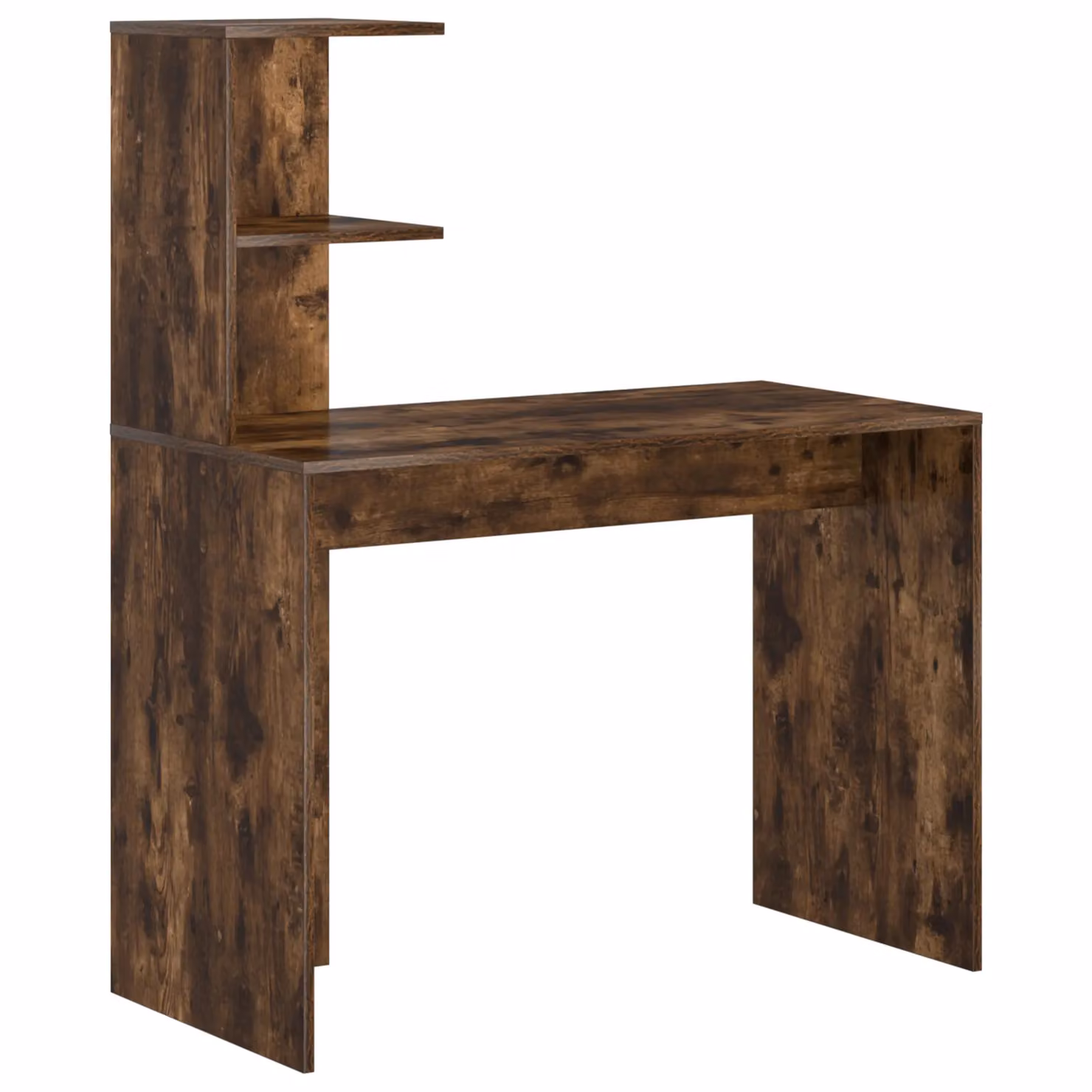 Berkfield Home Smoked Oak Writing Desk in Brown – 2