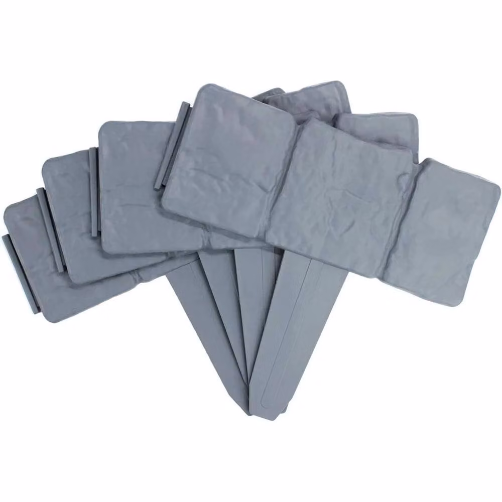 SPETLEK Grey Cobbled Stone Lawn Edging, 10 Pieces, 2.4m Total Length – 3