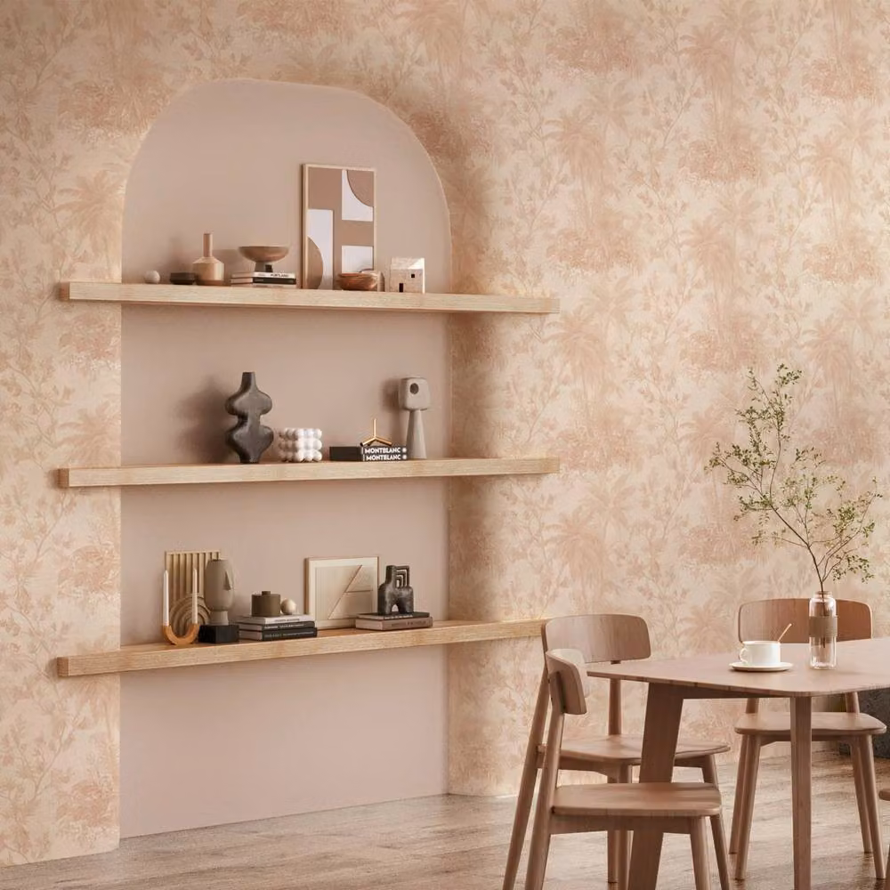 Boutique by Graham & Brown Pink Floral Botanical Wallpaper, Washable Vinyl, Width: 52 cm – 2