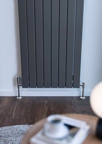 Terma Steel Wall Mounted Radiator in Anthracite Grey, H 180.0 cm x W 58.8 cm – 4