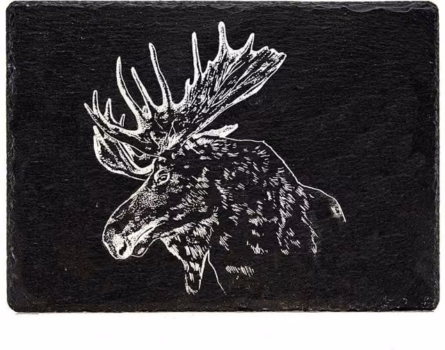 Selbrae House Rectangular Slate Cheese Board in Anthracite Grey