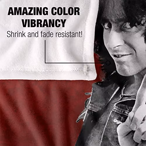 Bon Scott Snake Logo Silky Touch Super Soft Fleece Throw Blanket in White, W/D/H: 152 x 127 cm – 3