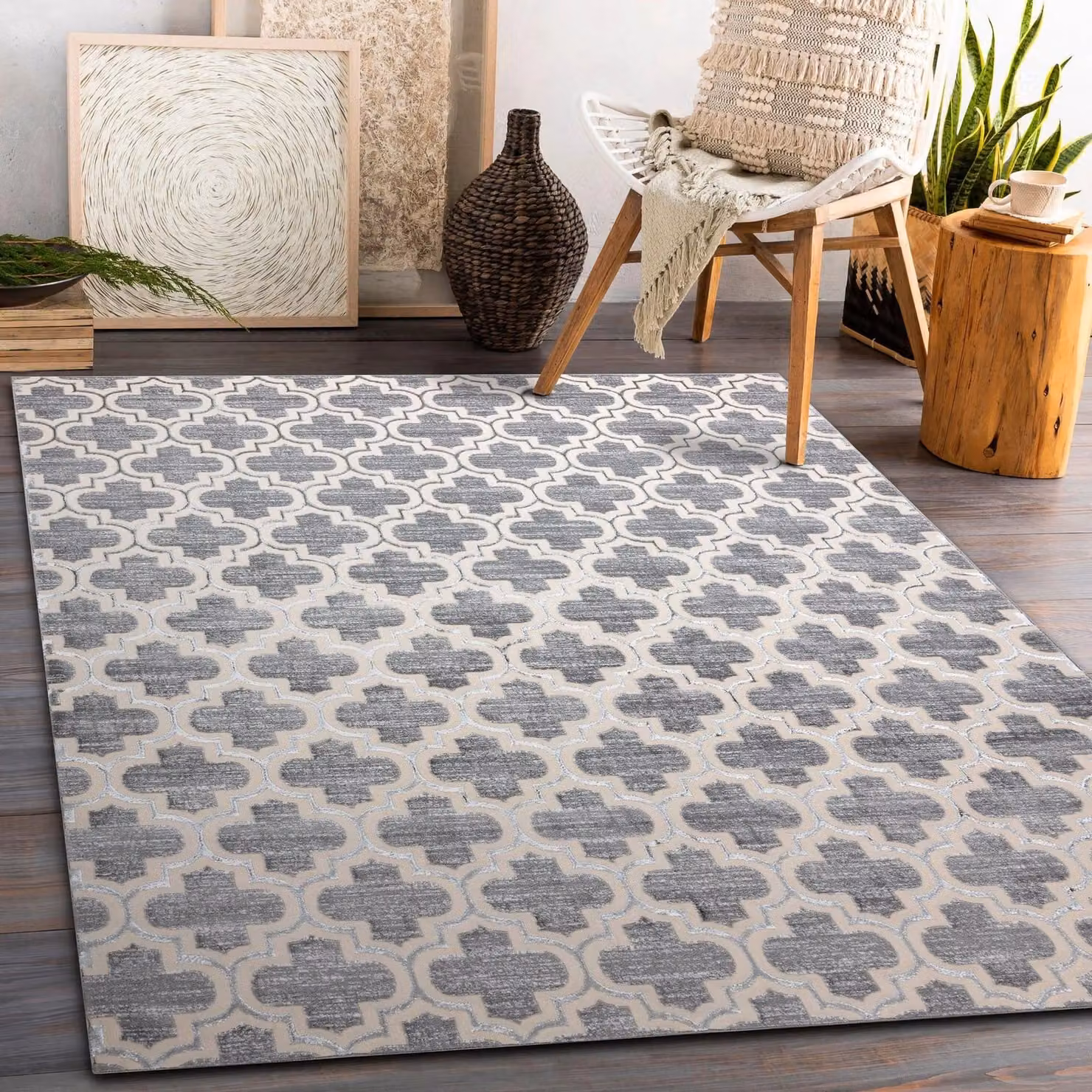 RugsX Core Modern Grey Rectangular Rug, W: 80 cm x L: 150 cm – 2