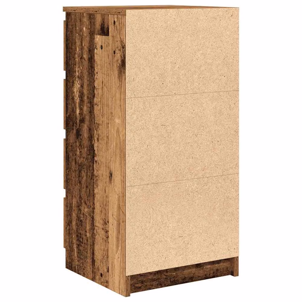 Berkfield Home Rustic Old Wood Sideboard in Brown, W/D/H: 37.5 x 35 x 76 cm – 3