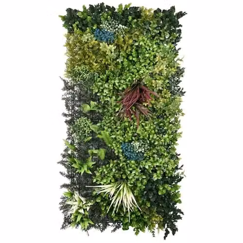 Lushspire Ark Mat Artificial Plant Wall Panel, Green, W: 100 cm, H: 50 cm – 1