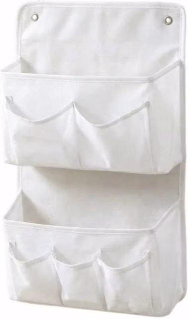 FORGEVIO White Hanging Bag Space-Saving Pocket Storage