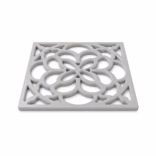 Zeal Square Silicone Non-Slip Trivet Mat in Grey, W/D/H: 18 x 18 x 1 cm – 1