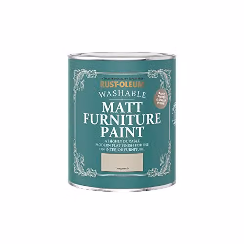 Rust-Oleum Matt Furniture and Skirting Board Paint, Beige, 750ml – 2