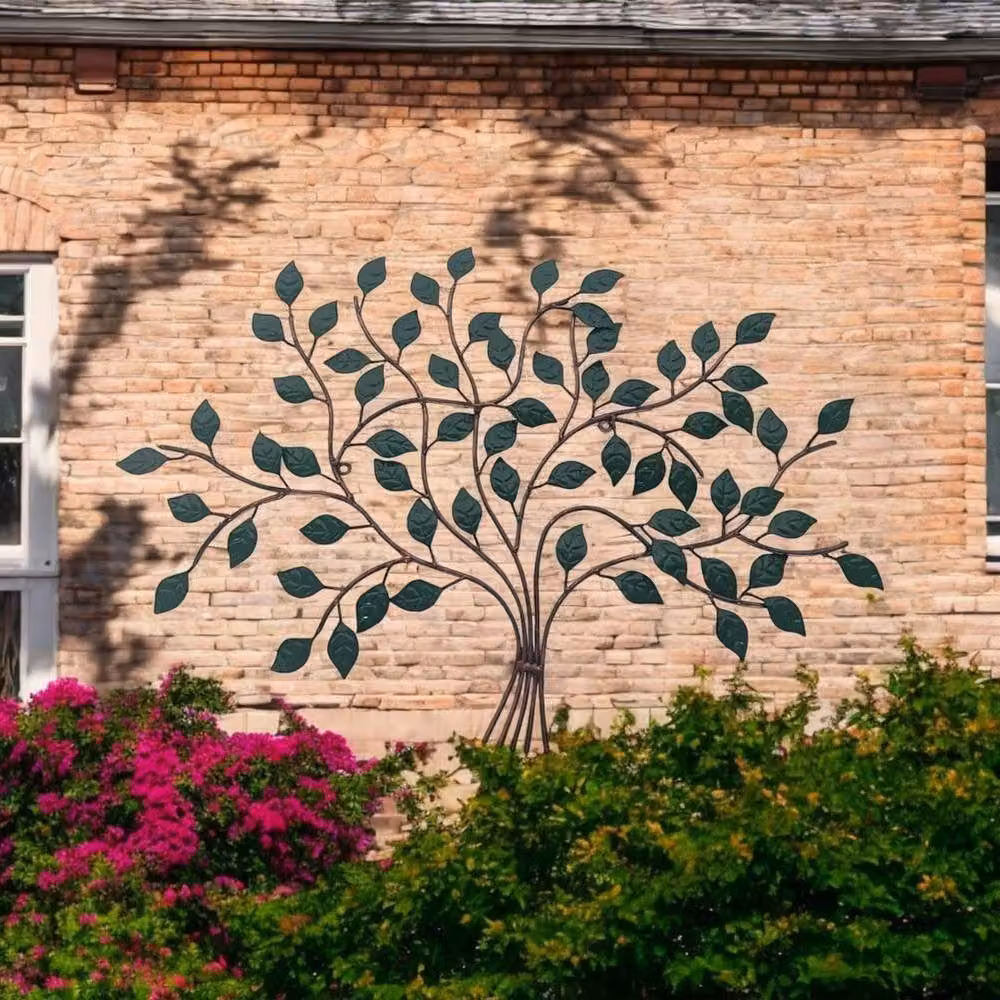 Minster Tree of Life Multicolour Metal Wall Decor, W: 55 cm, H: 38 cm, D: 3 cm – 3