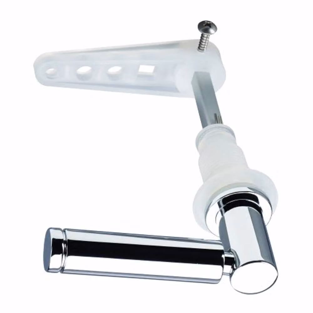 NESTLUNE Chrome Contemporary Universal Metal Tank Flush in Silver, W: 100 cm, D: 40 cm