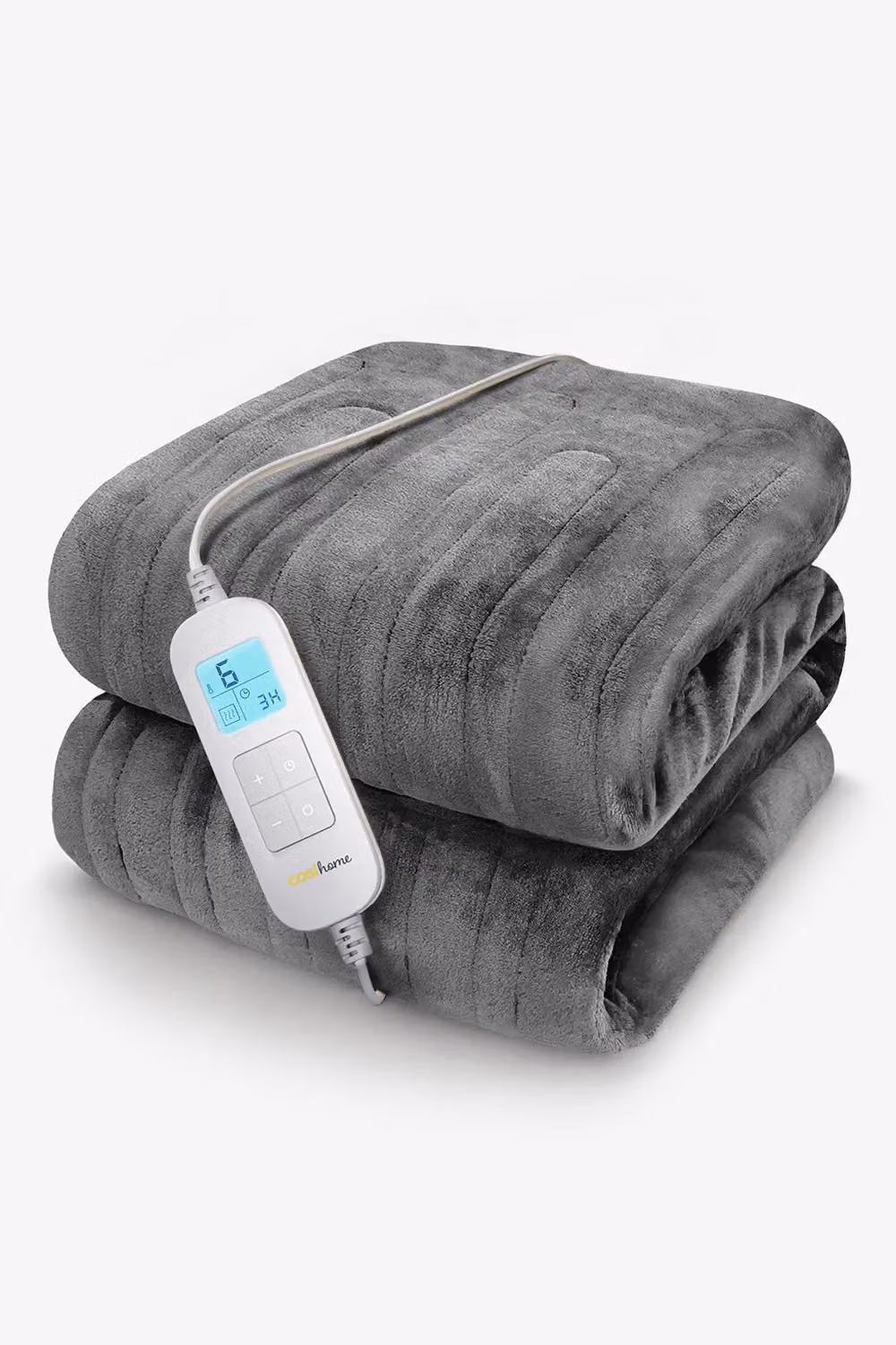 Cosi Home Grey Fleece Electric Heated Throw – 6