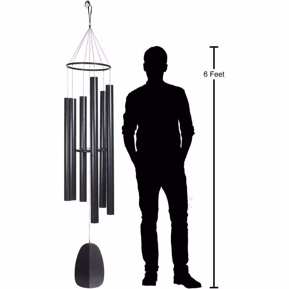 Woodstock Chimes Extra Large Outdoor Wind Chime, Black – 5