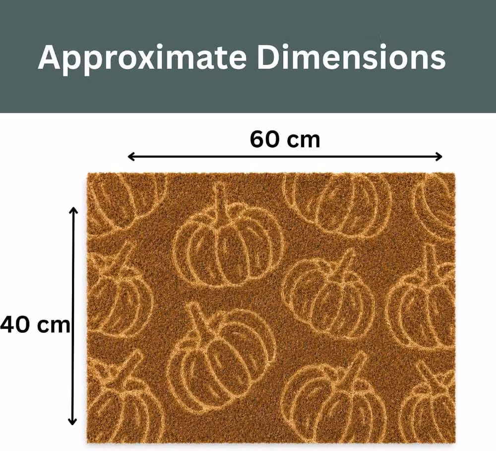 Marco Paul Pumpkin Non Slip Coir Doormat, Brown, W: 40 cm, D: 60 cm – 2