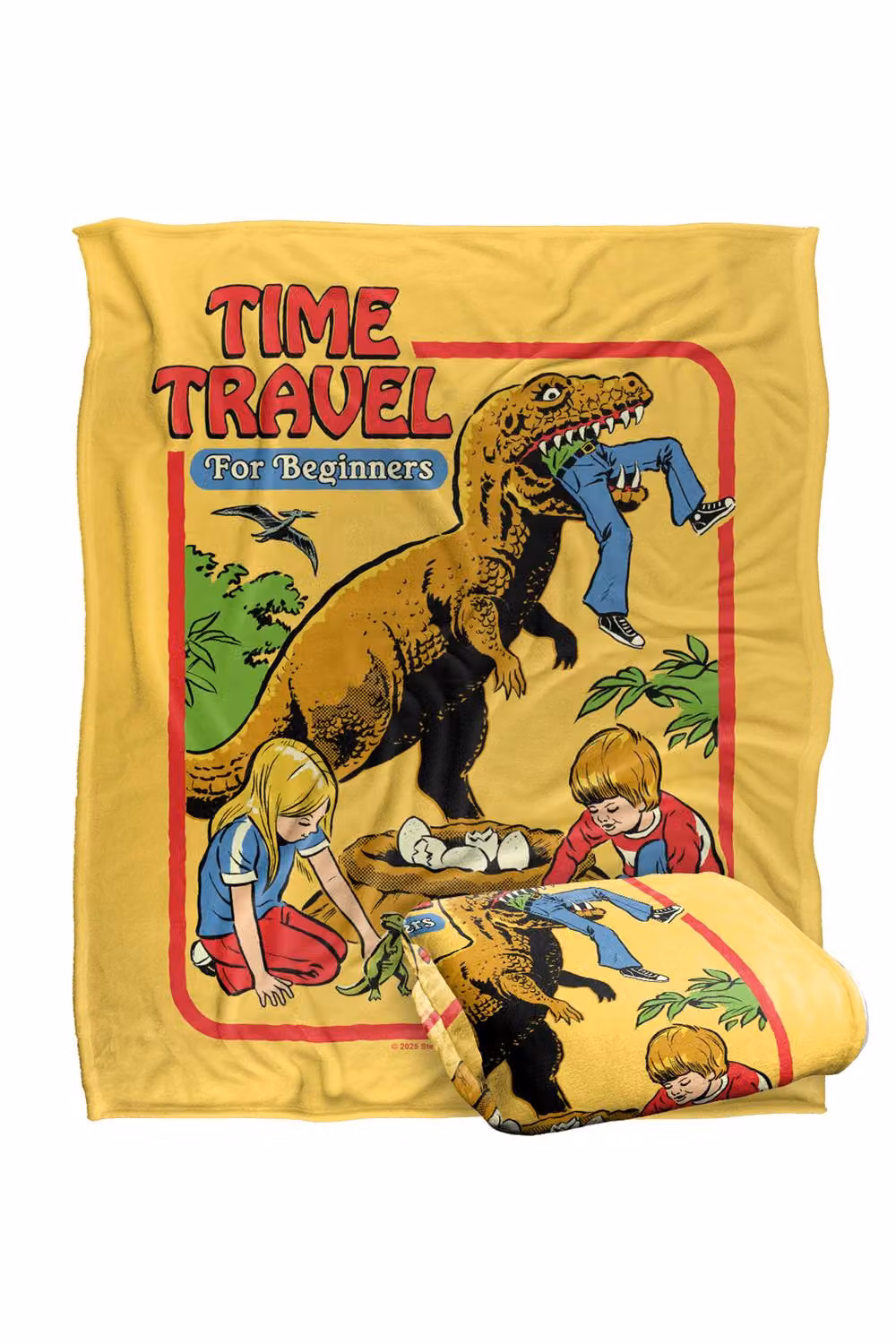 Steven Rhodes Time Travel Super Soft Fleece Throw Blanket, Multicolour, W/D/H: 91 x 147 cm – 2