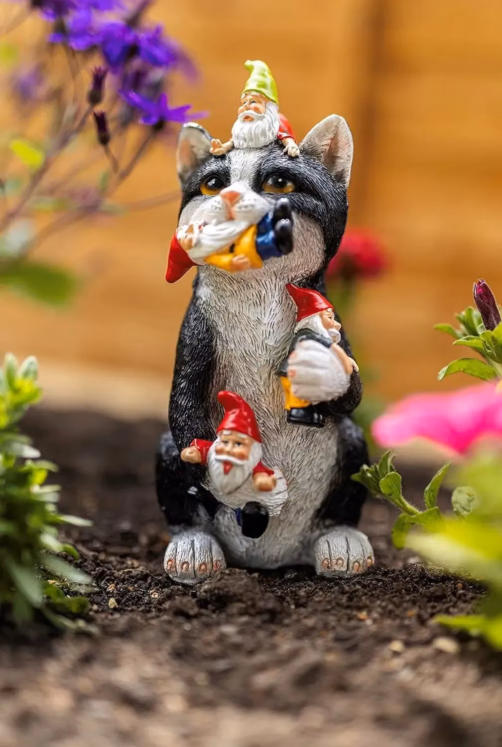 Marco Paul Multicolour Gnome Eating Cat Ornament – 3