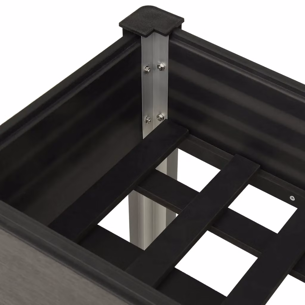 Berkfield Home Garden Grey WPC Raised Bed, W/D/H: 75 x 40 x 75 cm – 3