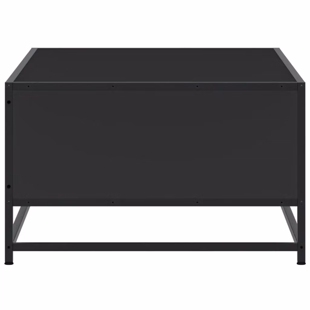 Berkfield Home Industrial Black Coffee Table in Wood and Metal, W/D/H: 100 x 57 x 35 cm – 3