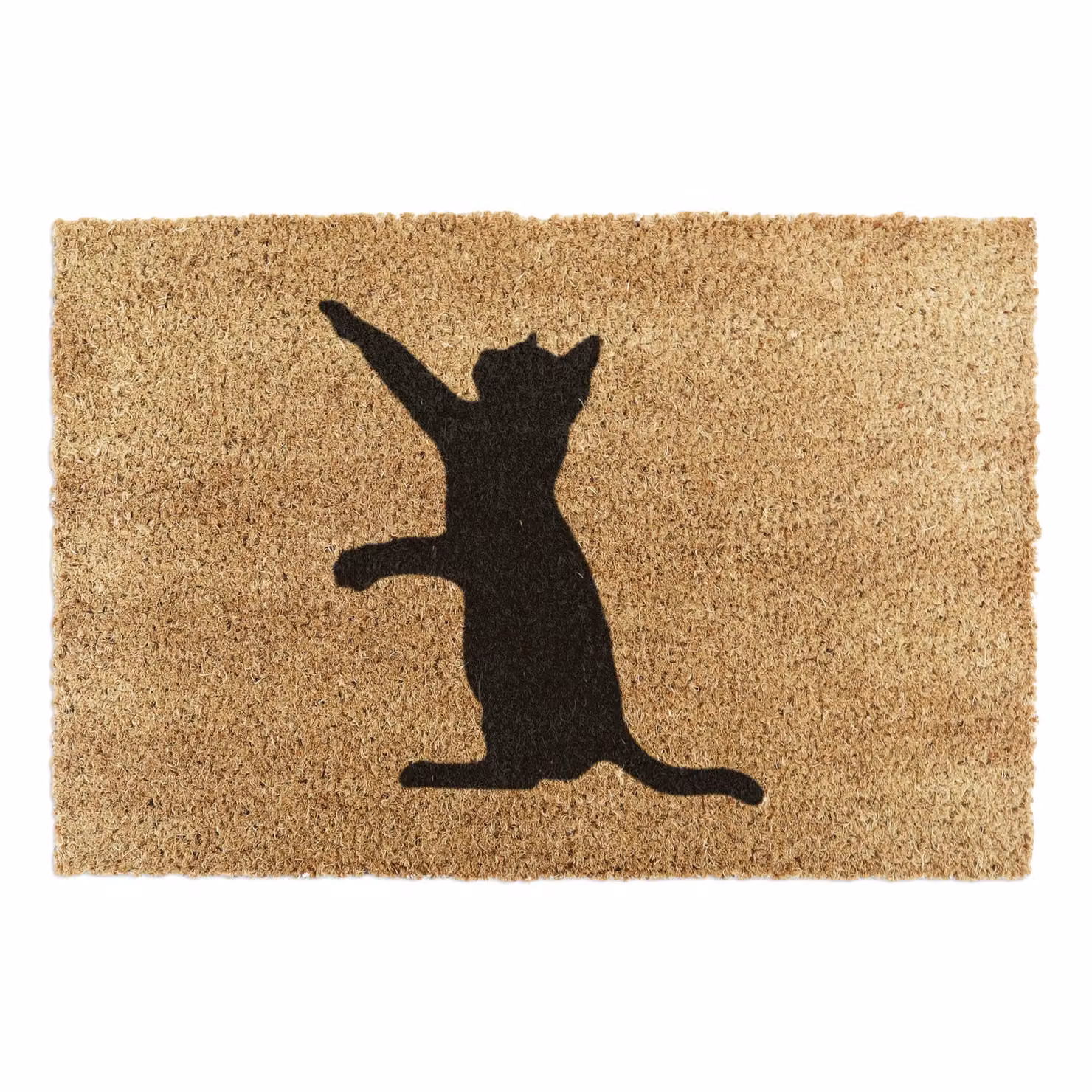 Artsy Mats Grey and Brown Coir Cat Doormat, W: 90 cm, D: 60 cm – 3