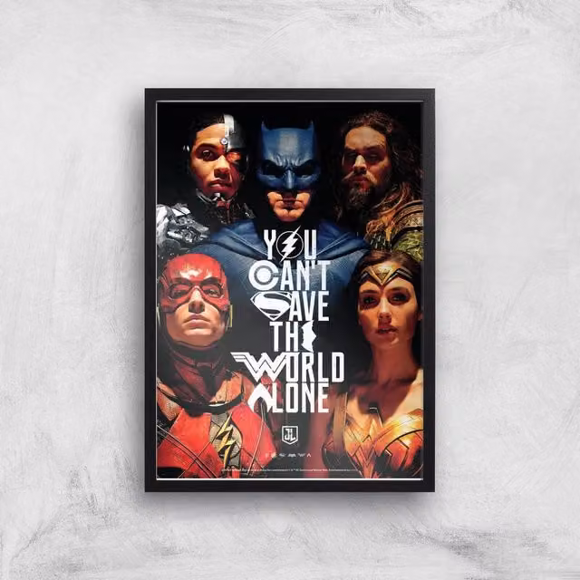 Justice League DC Multicolour Giclee Paper Art Print, Size: A2