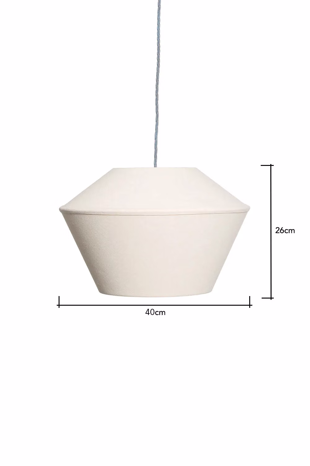 BHS Lighting Dana Easy Fit Cone Fabric Light Shade in Beige – 3