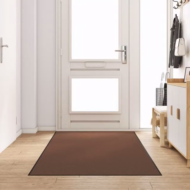 Berkfield Home Rectangular Brown Non-Slip Door Mat W: 120 cm, D: 300 cm – 1