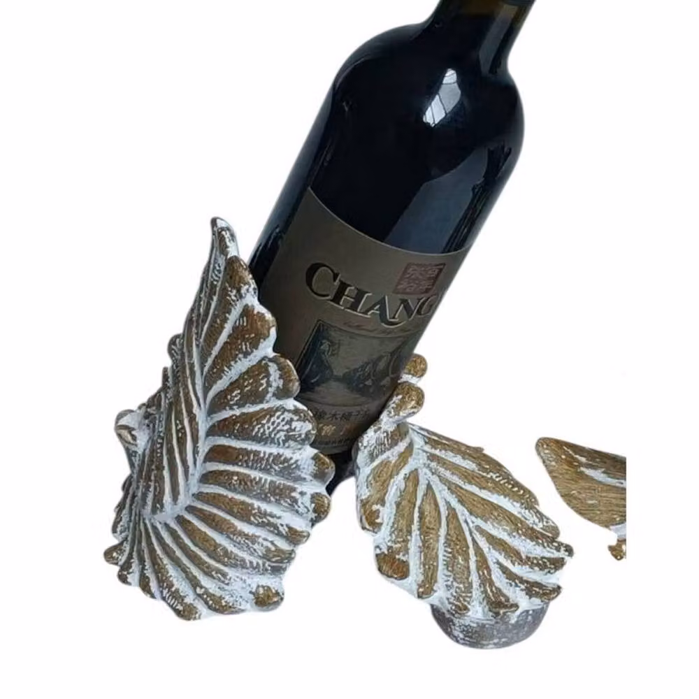 Minster Brown Resin Wine Bottle Holder, W/D/H: 16 x 12 x 26 cm – 2