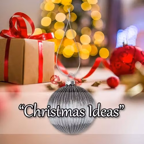 VFM e-Store Silver Glass Hanging Christmas Bauble Decoration – 4