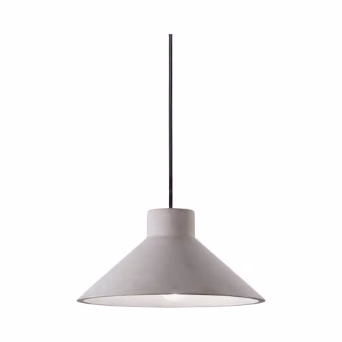 Netlighting Oil 1 Dome Ceiling Pendant by Ideal Lux in Grey Concrete with E27 Bulb Holder – 1