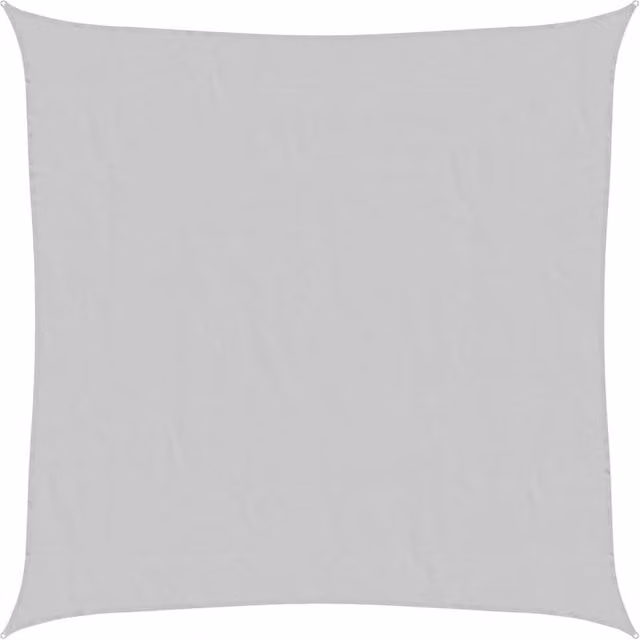 Berkfield Home Square Sun Shade Sail in Light Grey, 5 x 5 m, 100% Polyester Oxford