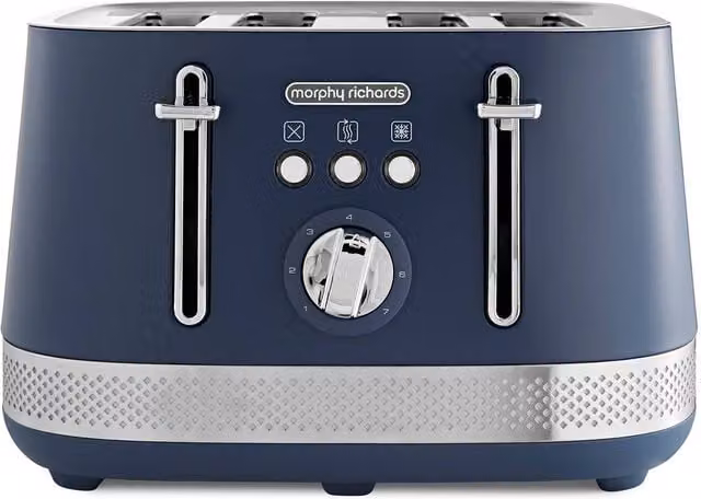 Morphy Richards Illumination 4-Slice Toaster in Blue – 1