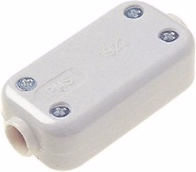 Dencon 5A 2 Terminal Fixed Connector in White