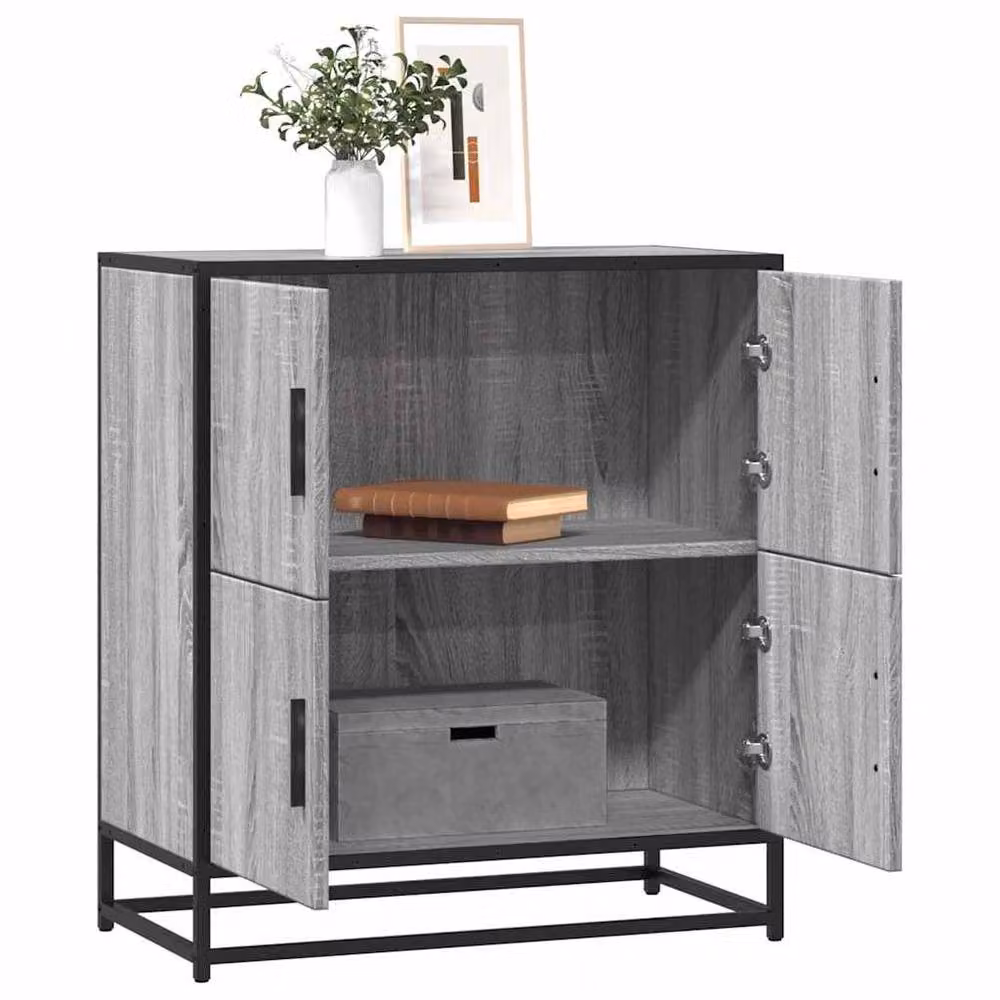 Berkfield Home Grey Sonoma Sideboard, W/D/H: 68 x 35 x 76 cm – 2