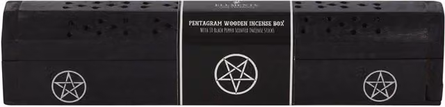 Elements Black Pepper Pentagram Wooden Incense Gift Set with Spicy Scented Sticks – 1