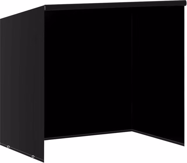 Berkfield Home Water Repellent Swing Bench Cover in Black, W/D/H: 185 x 117 x 170 cm